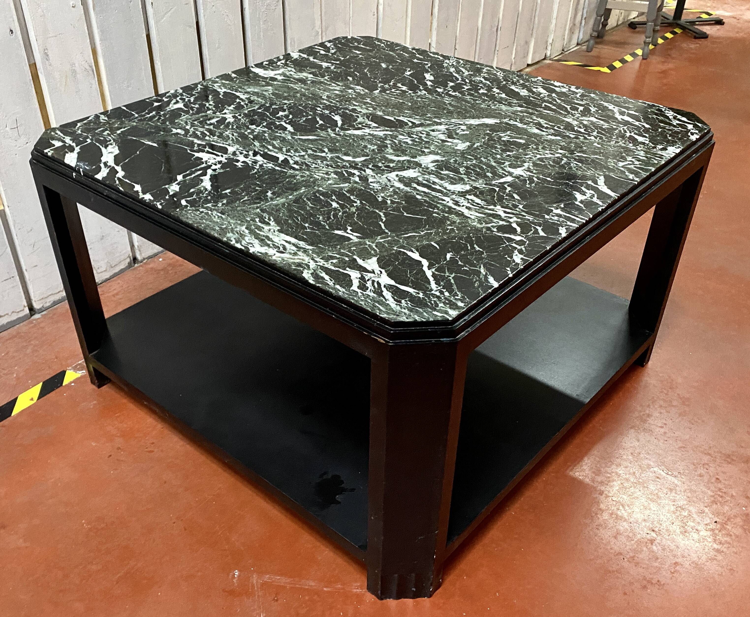 art deco marble coffee table