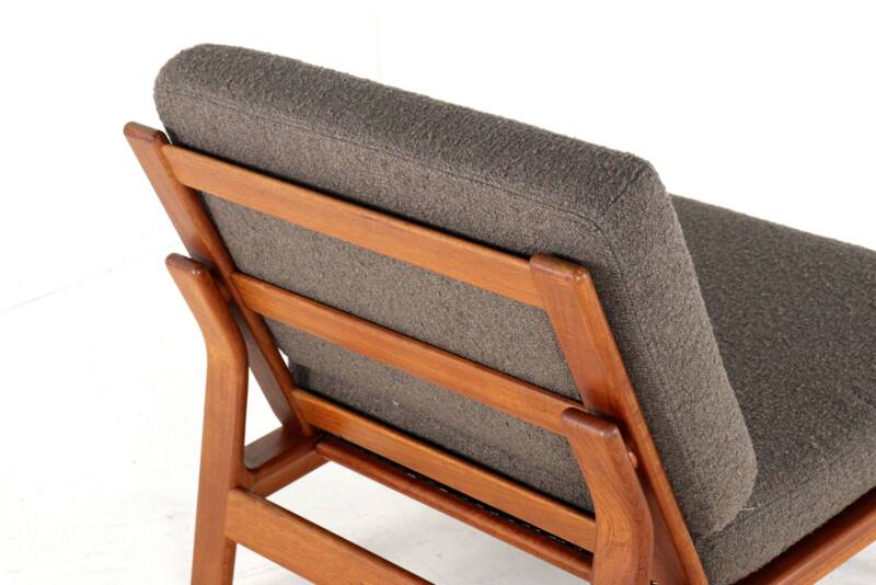 Komfort lounge chair 'Nimtofte' - Brown - danish design in teak
