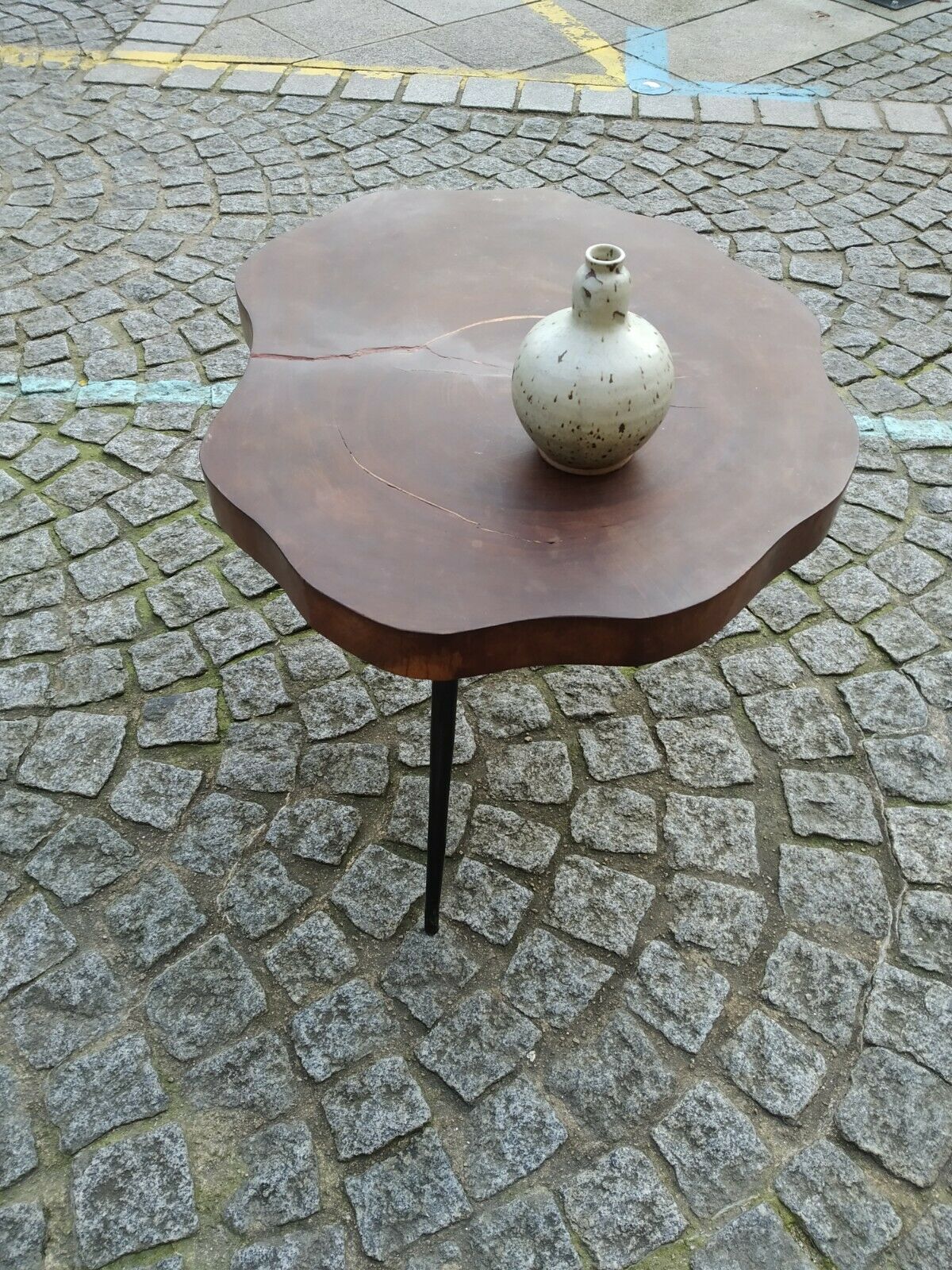 Brutalist free-form coffee table 1950s