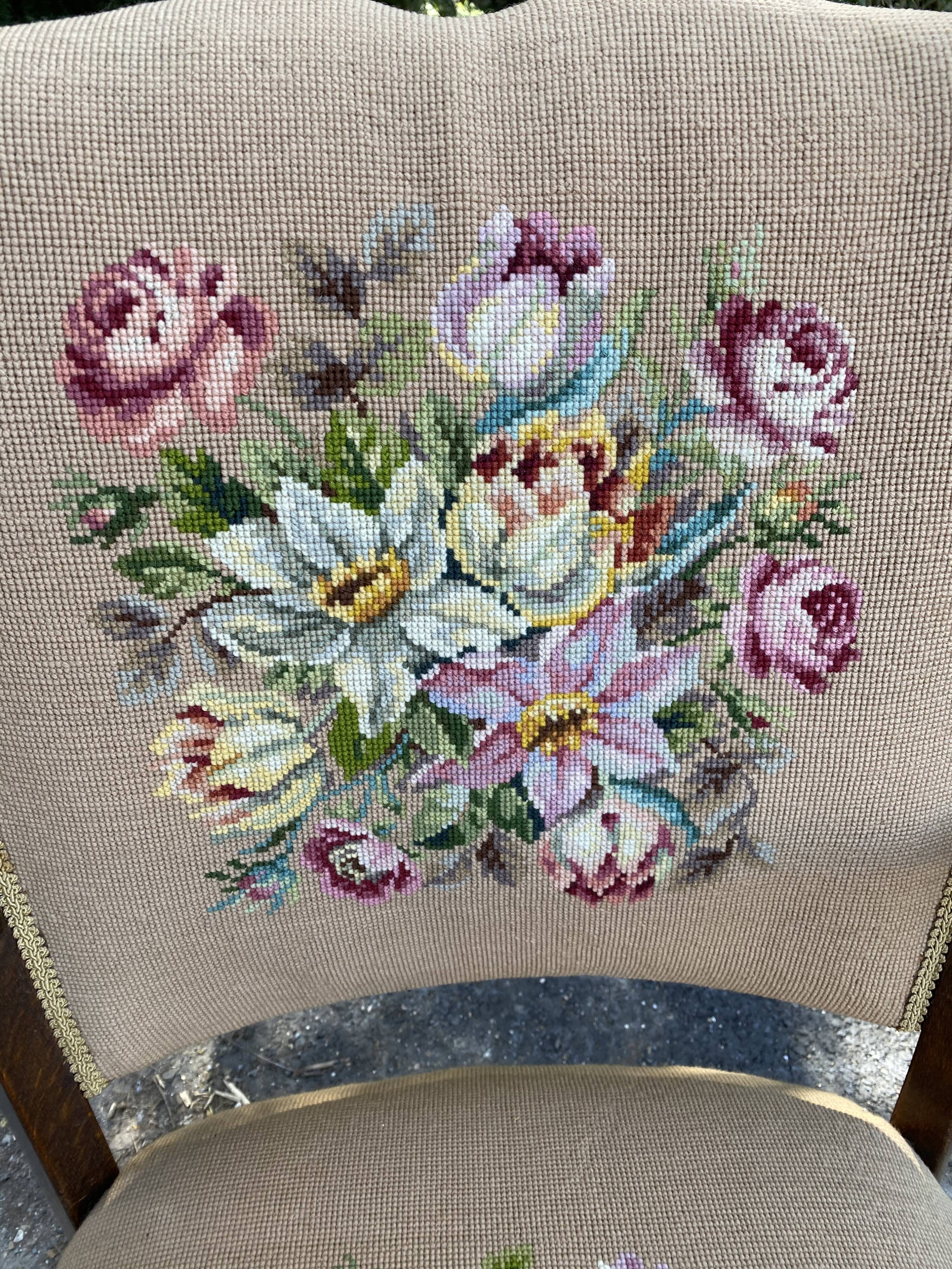 Vintage armchair canvas canvas
