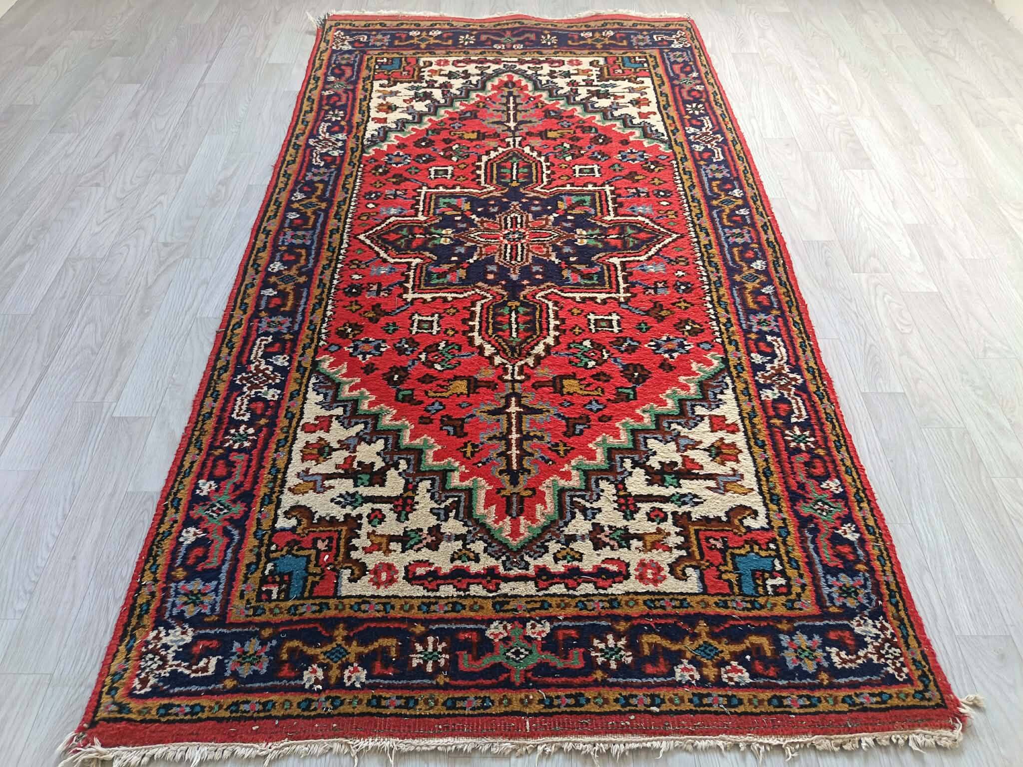 Handmade Heriz Persian carpet