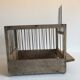 Old bird cage in wood and steel