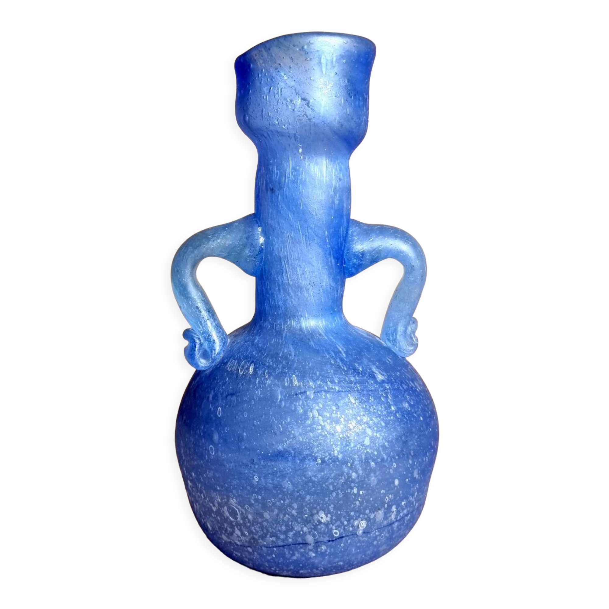 Glass vase a scavo at the antique Vetri d'arte Seguso