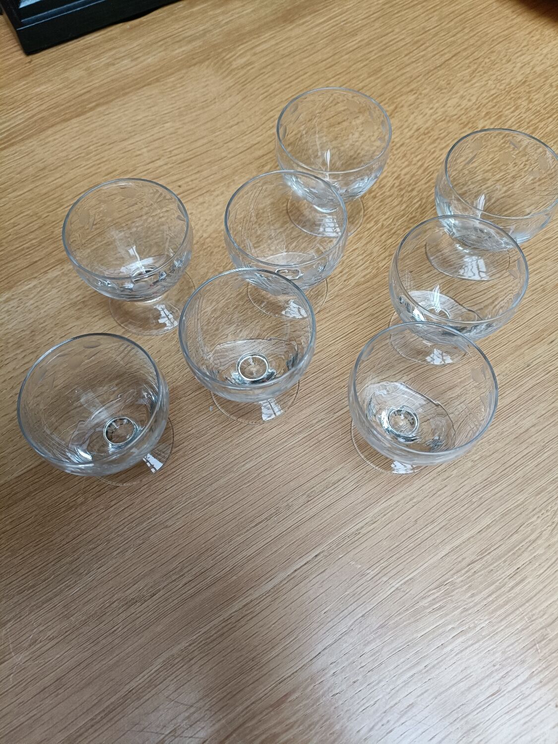 Cut glass shot glasses