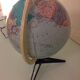 Light globe to tripod foot Rico vintage 60s