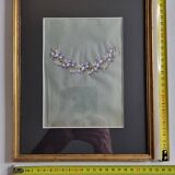Art Deco Gouache 1930 – Framed Floral Necklace Prototype 23×28 cm
