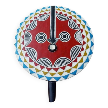 Masque mural africain Bwa Mossi en bois sculpté –Décoration murale ethnique