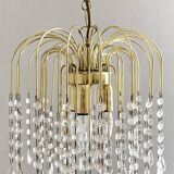 Vintage Italian waterfall chandelier with tassels