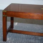 Vintage Military Campaign Coffee Table by REH Kennedy