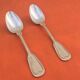 2 old table (soup) spoons, known as filigree or Chinon model.