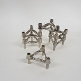 Set of six Ceasar Stoffi and Fritz Nagel for Quist candle holders, Germany 1950's