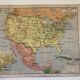 Carte géographique États Unis Mexique