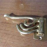 70s brass swivel coat door