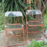 Pair of Plia chairs Giancarlo Piretti for Castelli