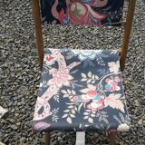 Chaise et tabouret anciens pour enfant