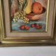 Oil Painting on Canvas Still Life with Fruits Signed Jorgji