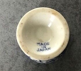 Japanese porcelain cockroach