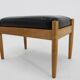 1960s Beech Leather Stool, Denmark