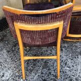 Vintage blond wood chairs from the 60s