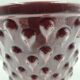 Burgundy ceramic planter