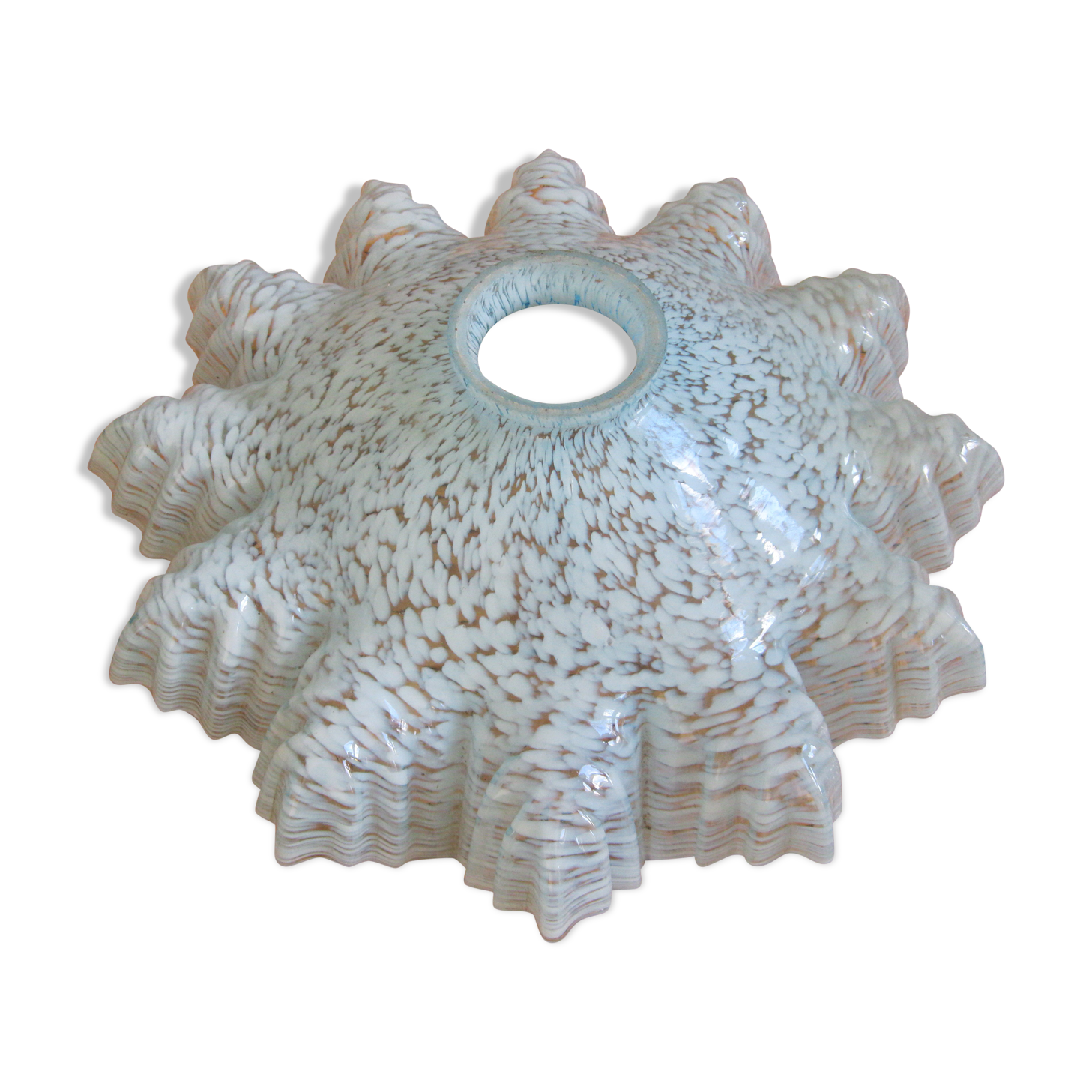 Opaline clichy blue lampshade