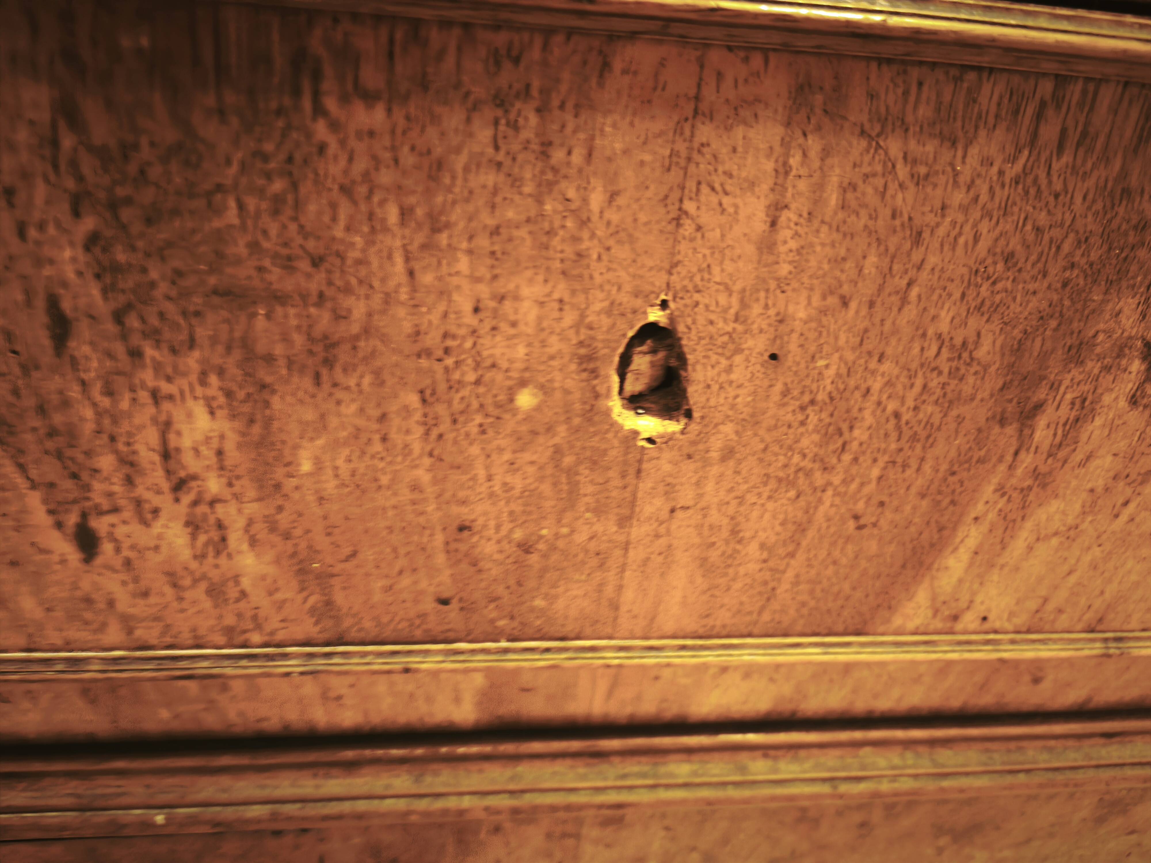 Bonnetière avec miroir