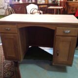 Raw wood desk