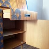 Writing desk 60s blue night