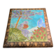 Antique trivet Enamels of Longwy woman landscape decoration