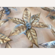 Brass flower floral wall sconce, Willy Daro for Massive, Belgium 1970s