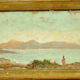 Gaston Simoës de Fonseca: 4 oils on wood (landscapes in Greece)