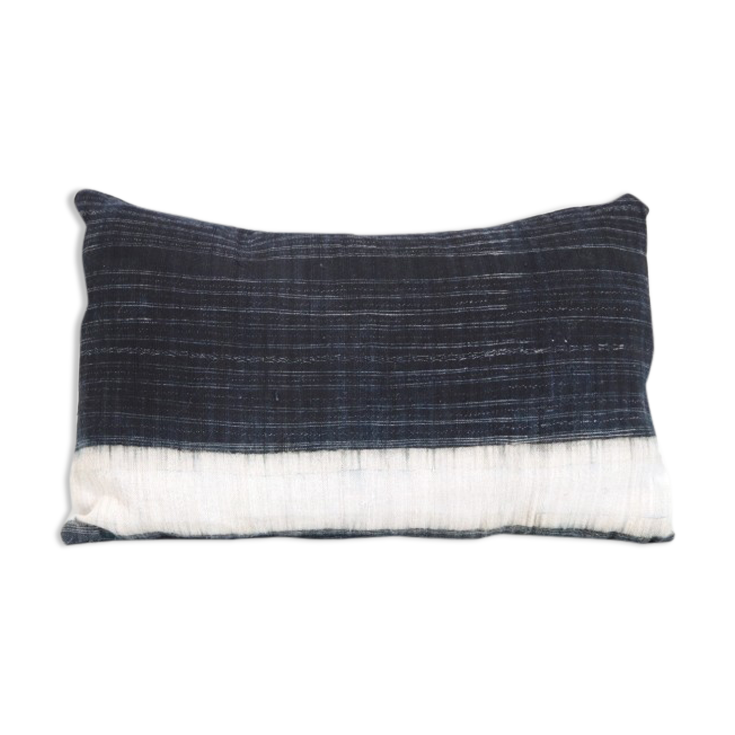 Batik Indigo Hemp Blue Cushion from the Hmong tribe