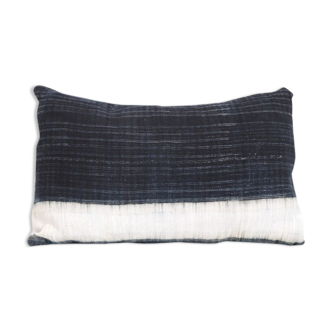 Batik Indigo Hemp Blue Cushion from the Hmong tribe