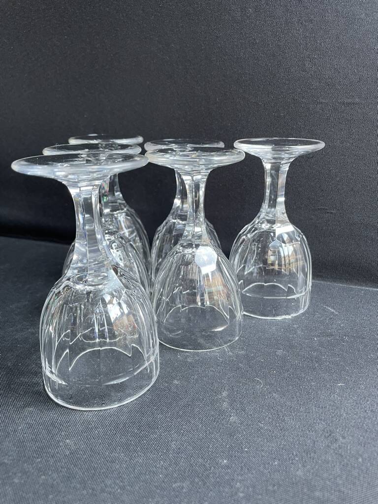 6 port glasses – Cristallerie de Nancy 1920-1934