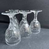 6 port glasses – Cristallerie de Nancy 1920-1934