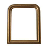 Louis Philippe mirror gilded with gold leaf - 67x54cm