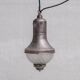 Ensemble de trois suspensions antiques en verre gravé