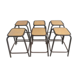 Set 6 industrial stools