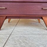 Vintage chest of drawers with 4 drawers, splayed legs circa 1960s