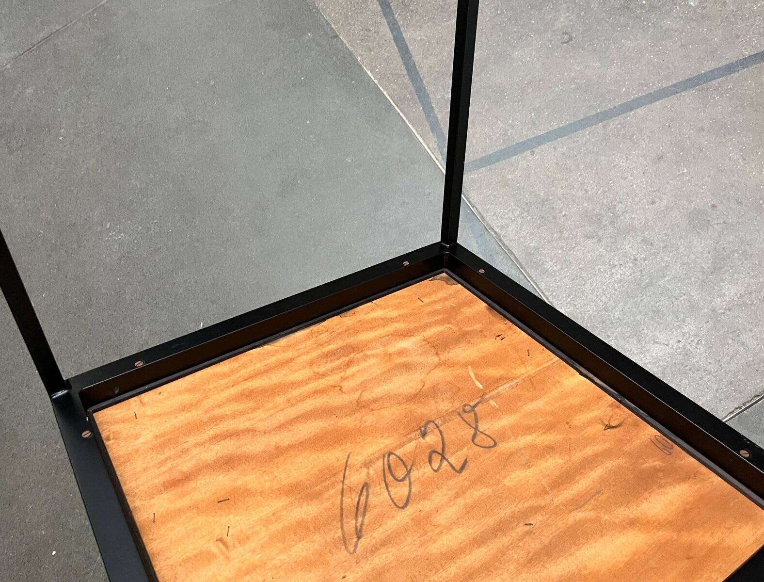 Mid-century minimalist teak side table by Florence Knoll for Knoll International, 1950s.