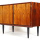 Vintage Danish retro TV furniture down in rosewood 50s