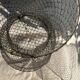 Grand panier de pêche français ancien en fil de fer