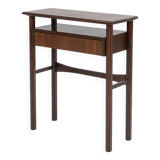 Palisander Scandinavian one-drawer Console, Denmark, 1960s
