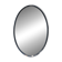 Oval chrome mirror in Art Deco style. Circa 1970.