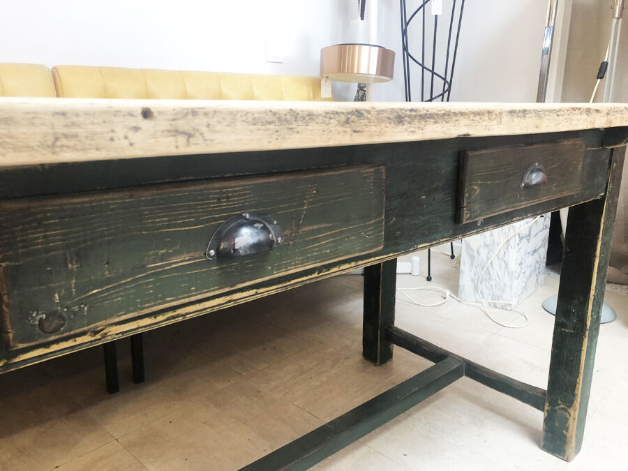 Old raw farm table, 1950