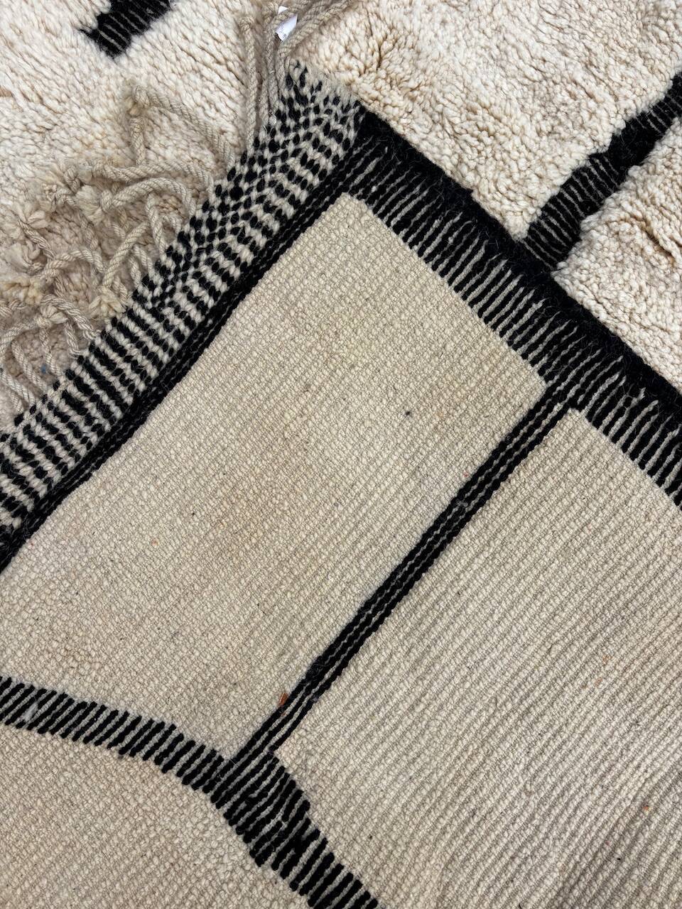 Sala - Custom black and white Moroccan Berber rug