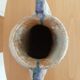 Poterie forme carre signee/ evocation d une vague