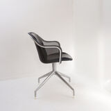 Vintage Italian swivel armchair "Iuta" by Antonio Citterio for B&B Italia