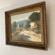 Tableau ancien, paysage provençal, signé, XXe siècle