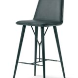 Tabourets cuir noir Fredericia